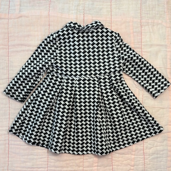 Bonnie Baby Black and White Pea Coat - Picture 6 of 10